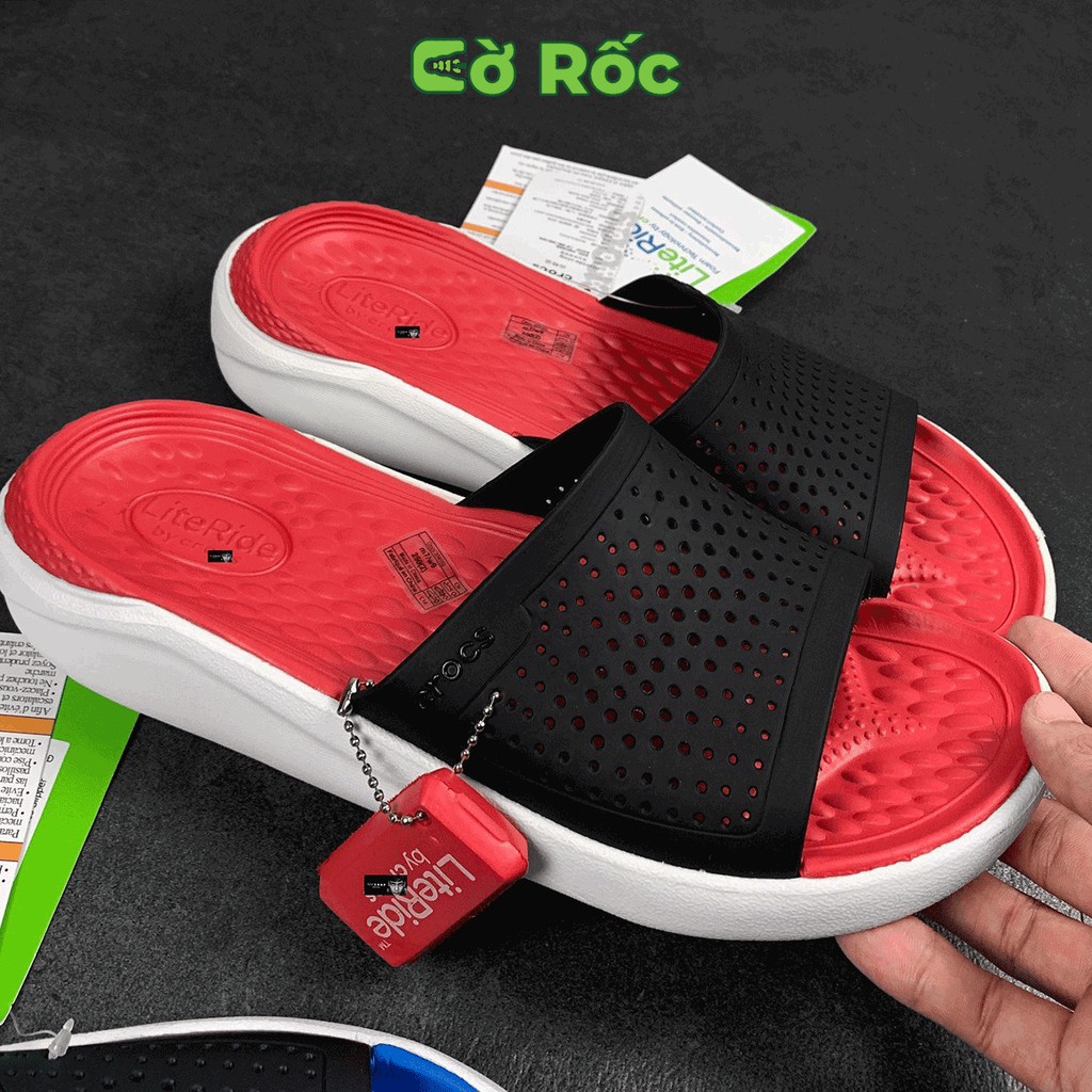 Dép lê cross literide quai ngang hàng xuất khẩu full box cho Nam Nữ đủ 8 màu, 8 size