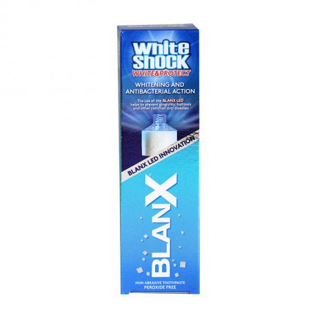 Kem Đánh Răng Blanx White Shock White&Protect led light