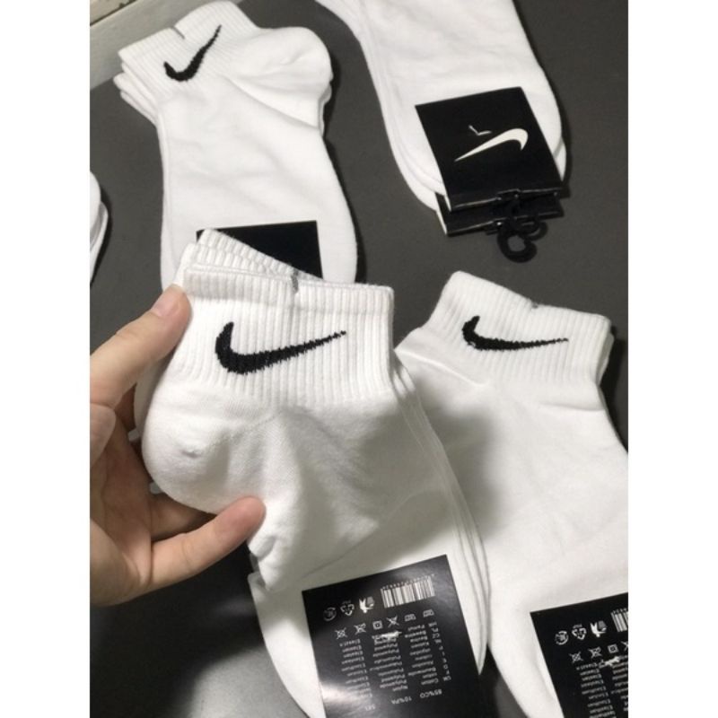 Sét 10 đôi tất Nam, Nữ Adidas, Nike cổ ngắn hai màu trắng, đen