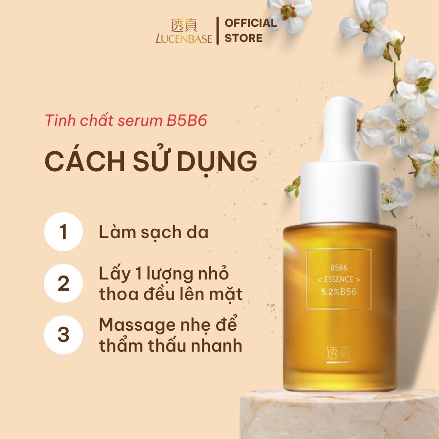 Tinh chất serum B5B6 LUCENBASE kiềm dầu, giảm mụn đỏ, phục hồi da 30ml