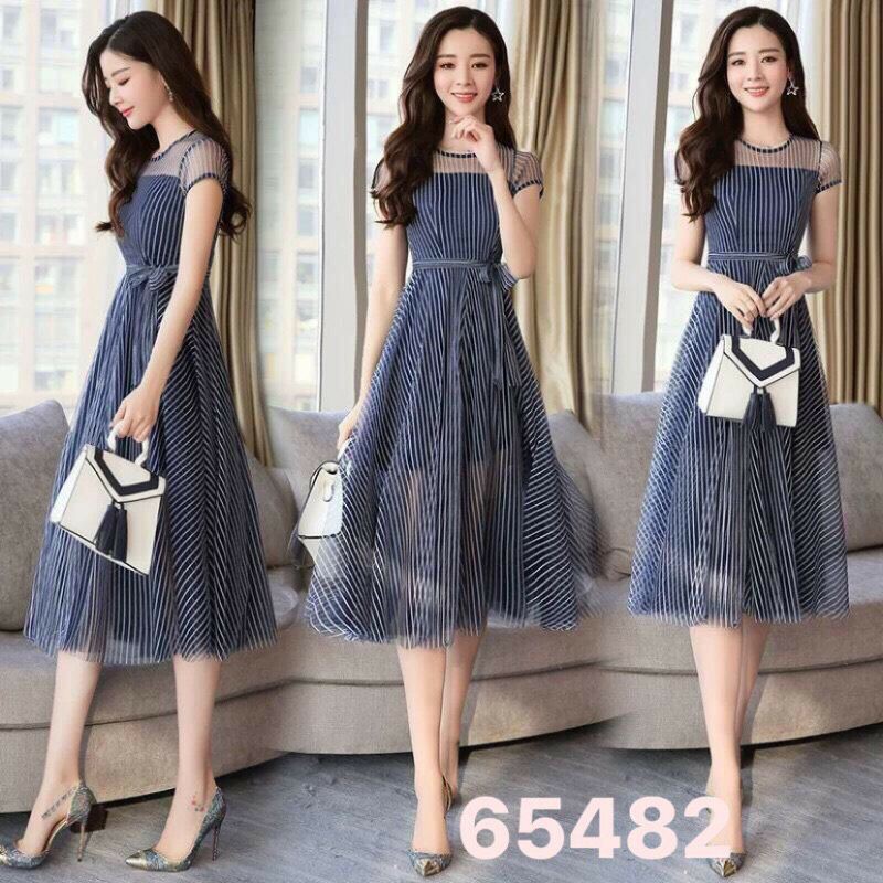 Đầm Voan Lưới Dịu Dàng Size M,L,XL,2XL