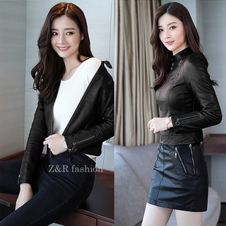 ÁO KHOÁC DA NỮ THÁI LÓT DÙ CAO CẤP - MS308