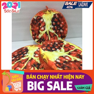 Free ship Gối trái cây hoa quả 3d loại to mẫu quả lựu