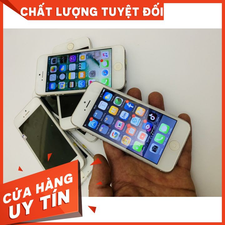 {𝐂𝐇𝐈́𝐍𝐇 𝐇𝐀̃𝐍𝐆 𝐀𝐏𝐏𝐋𝐄} Điện Thoại iphone 5 16GB Quốc Tế. Chơi game, lướt web.Bảo hành đổi mới,nhanh chóng