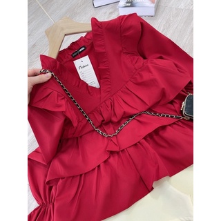 [HÀNG CÓ SẴN] SET ÁO BABYDOLL TẦNG + QUẦN LỤA
