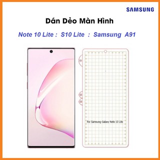 Dán dẻo PPF cho Galaxy S10 lite/ Note 10 lite / A91 mặt trước