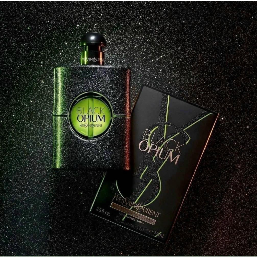 Nước hoa nữ YSL Black Opium Illicit Green New 2022 EDP 75ml - Dầu thơm ysl xanh ngọt ngào quyến rũ - iu.cosmetics