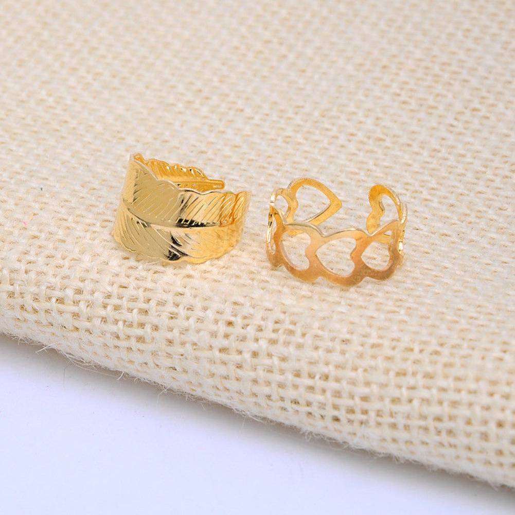 Bộ 5 nhẫn đốt ngón tay phong cách Hàn Quốc thời trang cho nữ