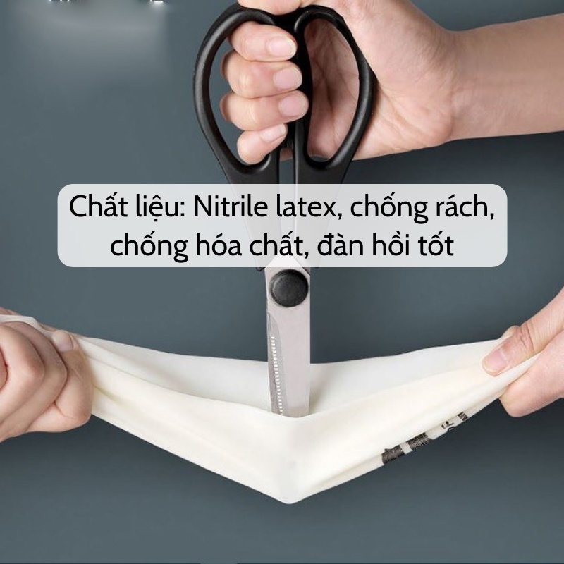 Găng tay cao su SALE Găng tay rửa bát siêu dai chống rách, đàn hồi tốt có bo chun bảo vệ da tay siêu bền tiện lợi