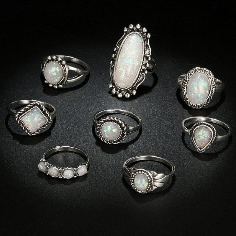 Set 8 Nhẫn Đeo Tay Phong Cách Boho Thời Trang Cho Nữ
