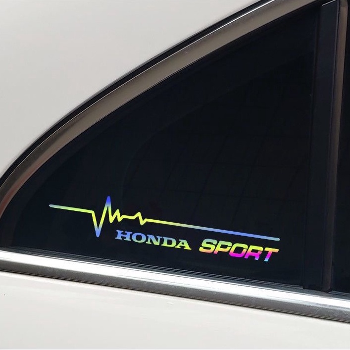 Set 2 Tem Chữ SPORT Decal Dán Trang Trí Cửa Sổ Bên Xe Ô Tô Bằng Bạc / Laser Phản Quang Cho Nhiều Hãng Xe [Hàng Loại Đẹp]