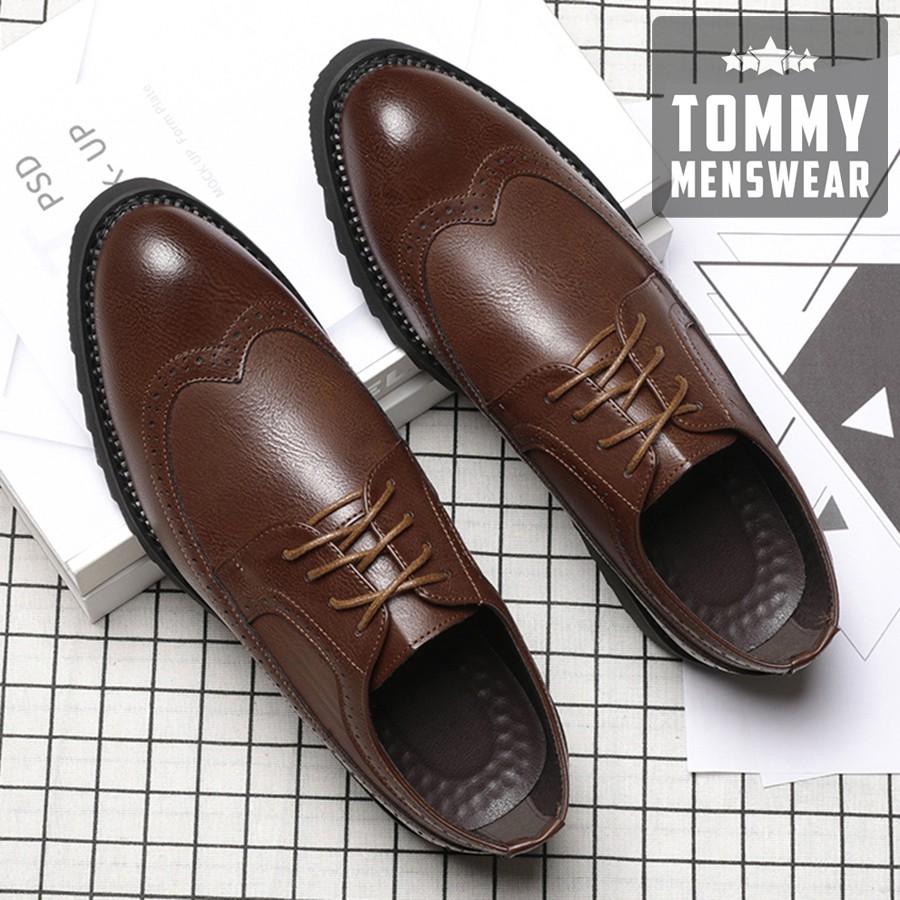 Giày Da Nam Đẹp - TẶNG TẤT - Giày Tây Nam Cao Cấp Quý Ông Lịch Lãm GNK16 | BigBuy360 - bigbuy360.vn