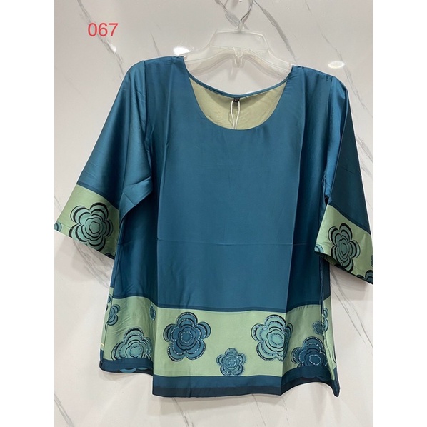Áo Lụa Nữ Trung Niên Hoạ Tiết Hoa Sang Trọng 3 Size 47-75Kg