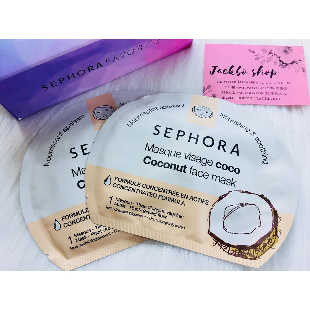 Mặt nạ cấp nước làm mềm da SEPHORA Coconut Face Mask