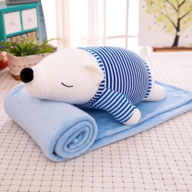 Bộ chăn gối hình thú văn phòng
