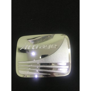 Ốp nắp bình xăng mạ crom xe Mitsubishi Attrage 2015-2020 - Hàng cao cấp