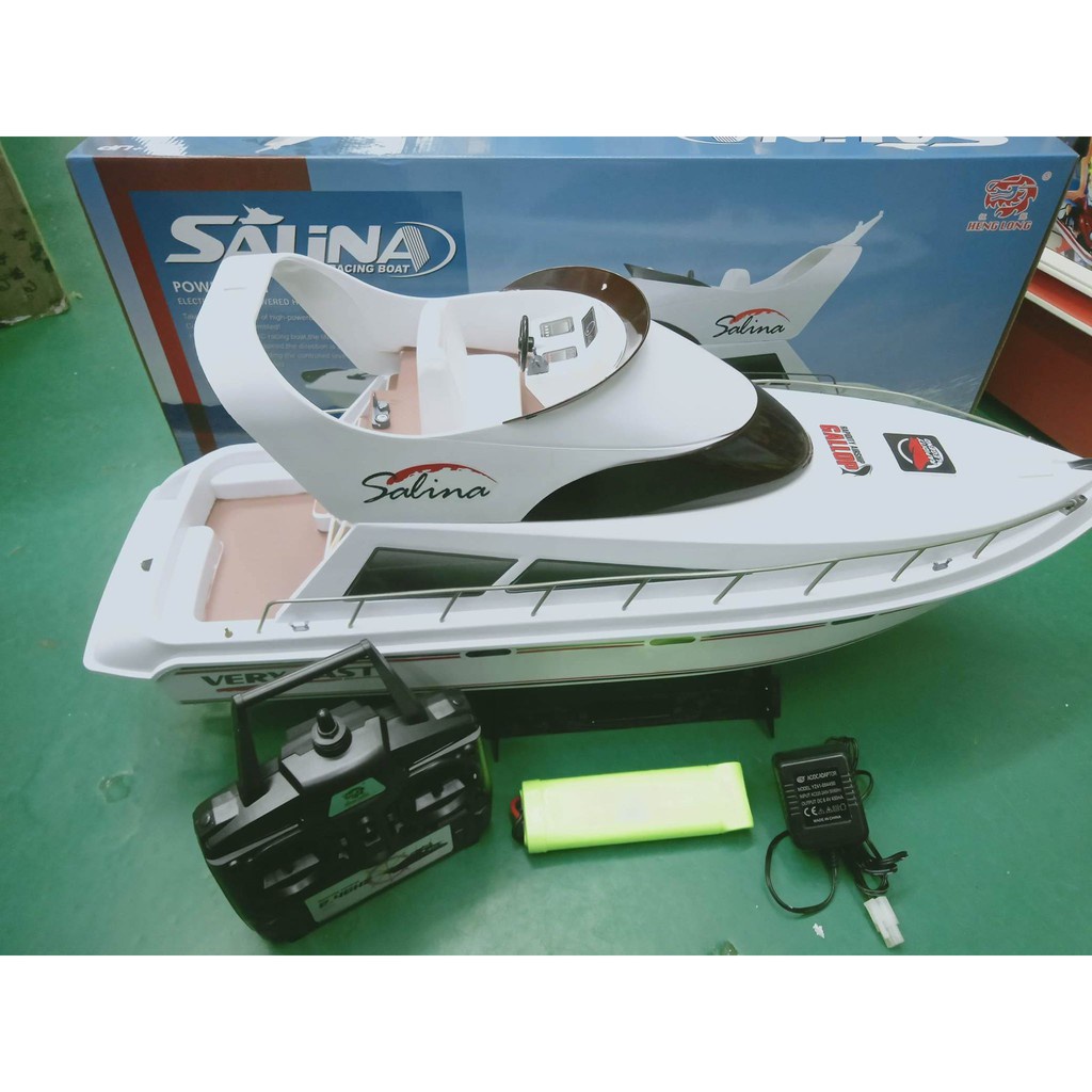 T32 LUXURY thuyền hành trình điều khiển từ xa, Du thuyền Henglong salina tốc độ cao bản nâng cấp tầm xa 80m RC boat