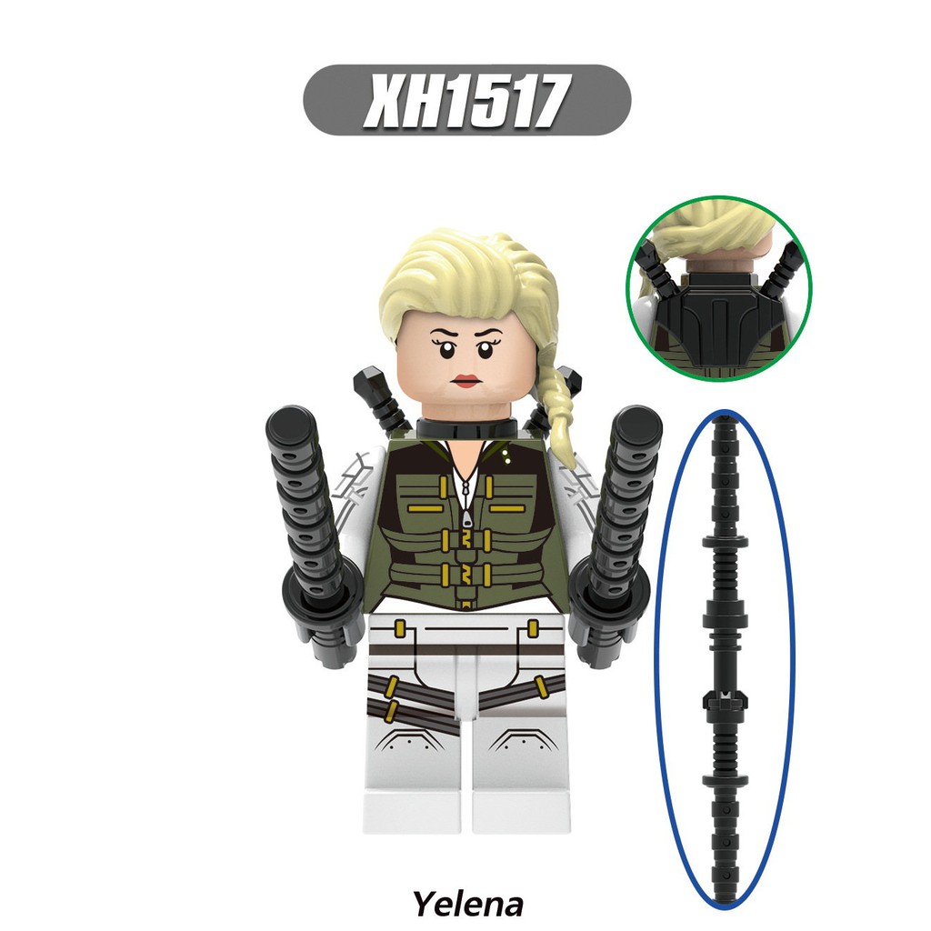 Nhân vật nhỏ lắp ráp siêu anh hùng mavel X0289 Black Widow 2021 Yelena Taskmater