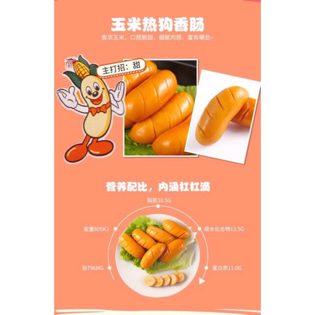 10 CHIẾC XÚC XÍCH NGÔ VÀNG