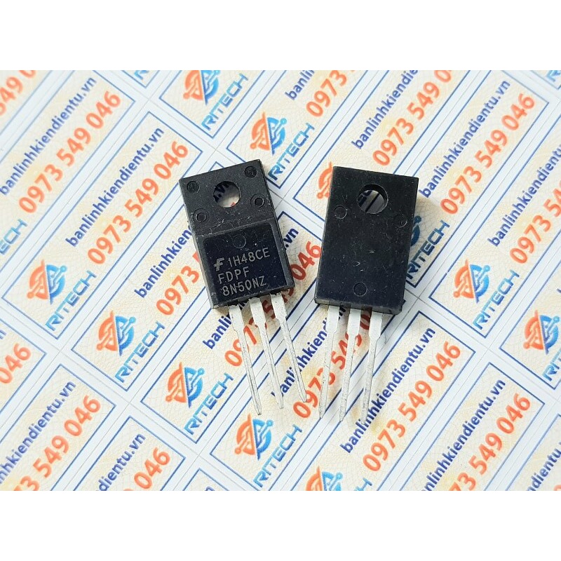 [Combo 5 chiếc] FDPF8N50NZ 8N50NZ Mosfet Kênh-N 8A/500V TO-220F