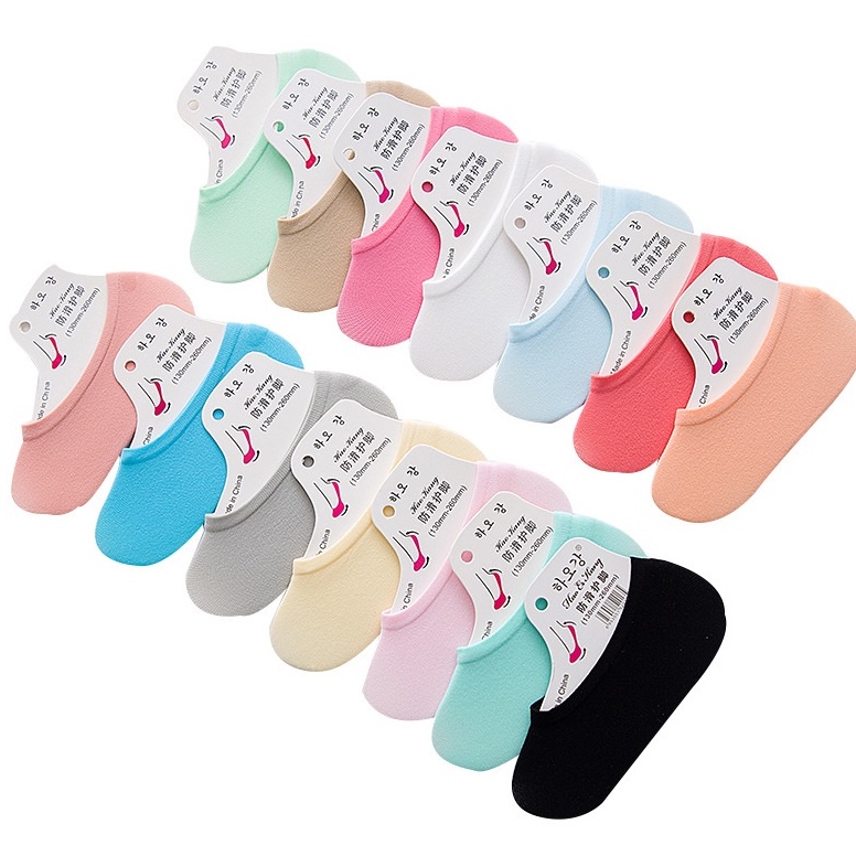 Tất,Vớ mỏng cổ ngắn thời trang nhiều màu cho nữ