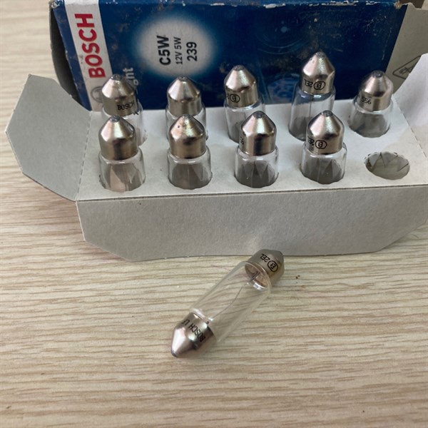 Bóng đèn C5W 12V-5W - Bosch C5W 12V-5W (HỘP 10 CÁI)