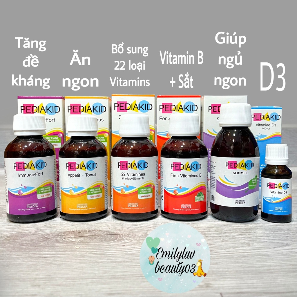 Siro PEDIAKID giúp bé ăn ngon, tăng đề kháng 125ml