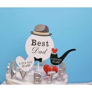 Set que cắm giấy Best Dad + tim đỏ