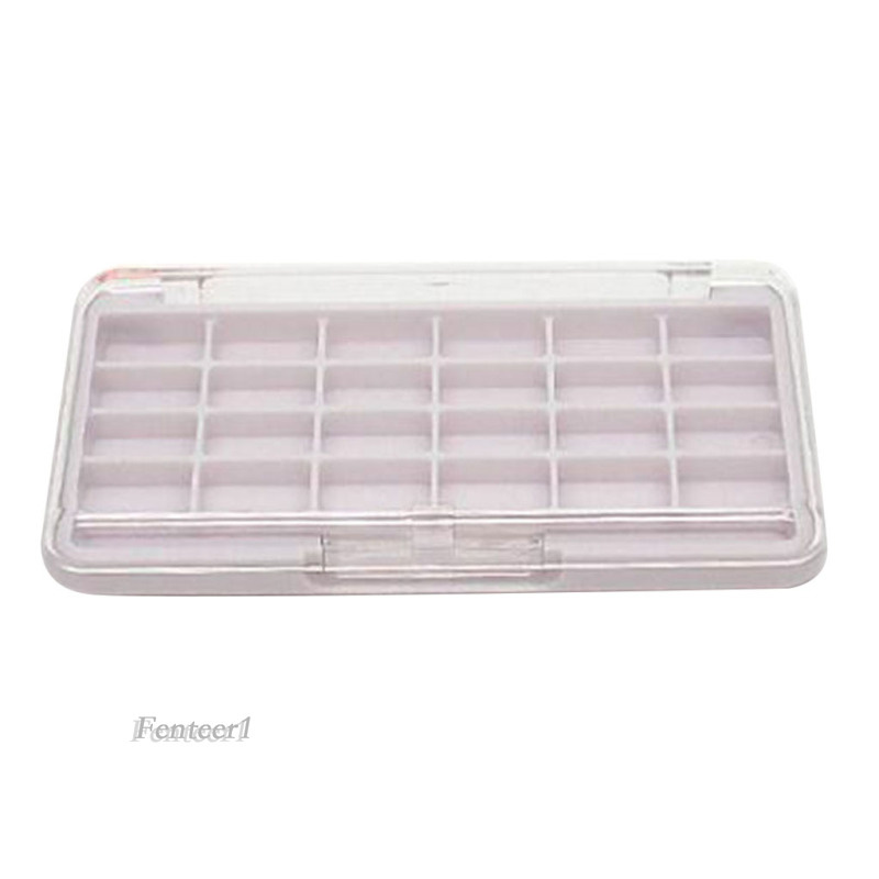 [Hàng mới về] Hộp rỗng đựng phấn mắt má hồng son môI diy 24 ngăn màu trắng/đen