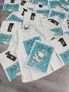 Áo phông rose trắng