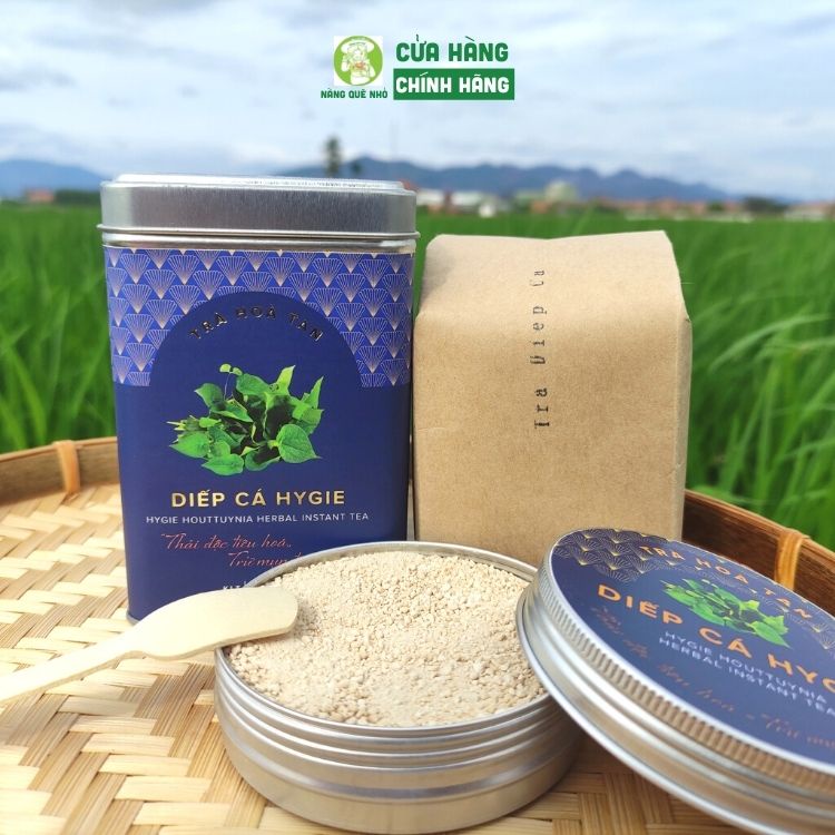 Trà Diếp Cá Hòa Tan Hygie Giảm Mụn Giảm Nóng Trong, Trà Hòa Tan Thanh Nhiệt Mát Gan Không Mùi Không Tanh