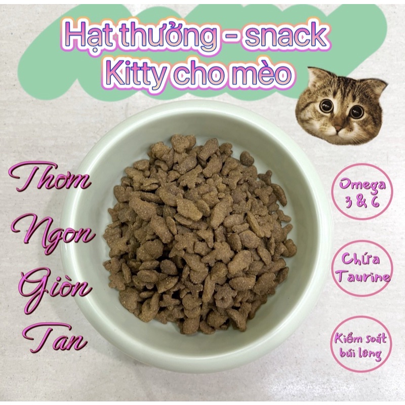 Bánh thưởng ăn vặt Kitty cho mèo