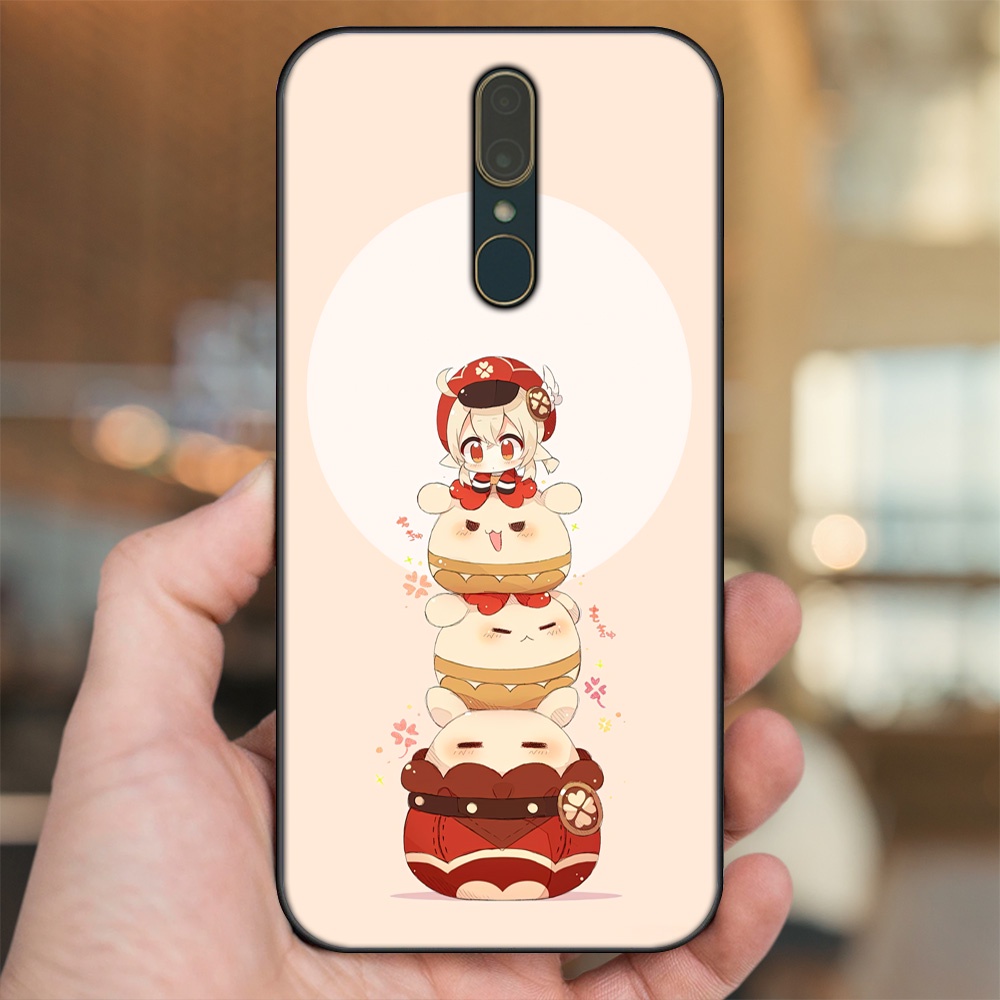Ốp lưng Oppo F11 viền đen in hình Klee Genshin Impact