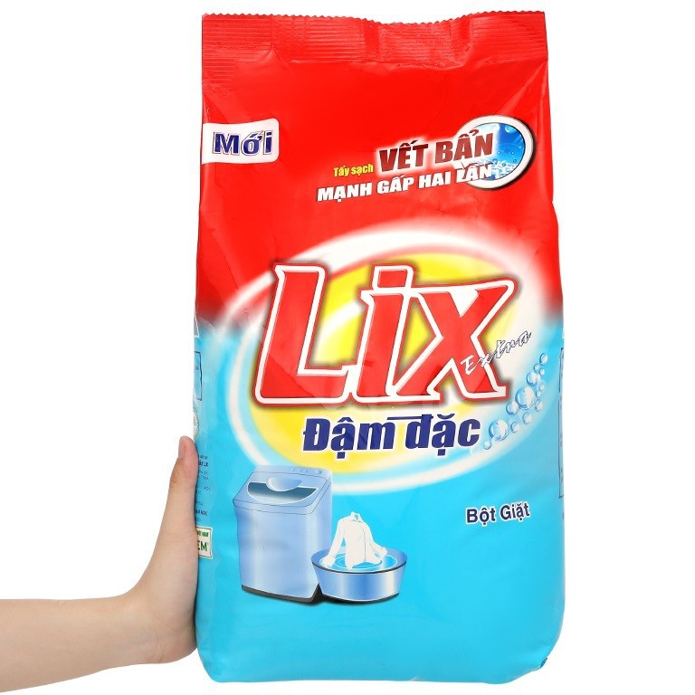  Bột Giặt LIX Extra Đậm Đặc 6Kg ED010 - Tẩy Sạch Vết Bẩn Mạnh Gấp 2 Lần