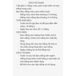 MÁNG NIỀNG RĂNG TRAINER 2 GIAI ĐOẠN
