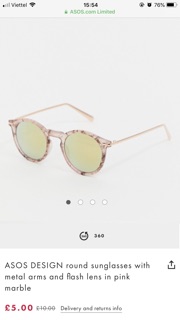 Order kính Asos hãng ASOS DESIGN