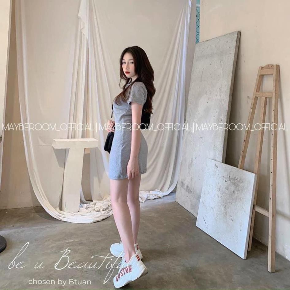 Váy Polo Form Ôm Body Chất Siêu Co Dãn - Đầm Polo Trơn Cotton 3 Màu | WebRaoVat - webraovat.net.vn