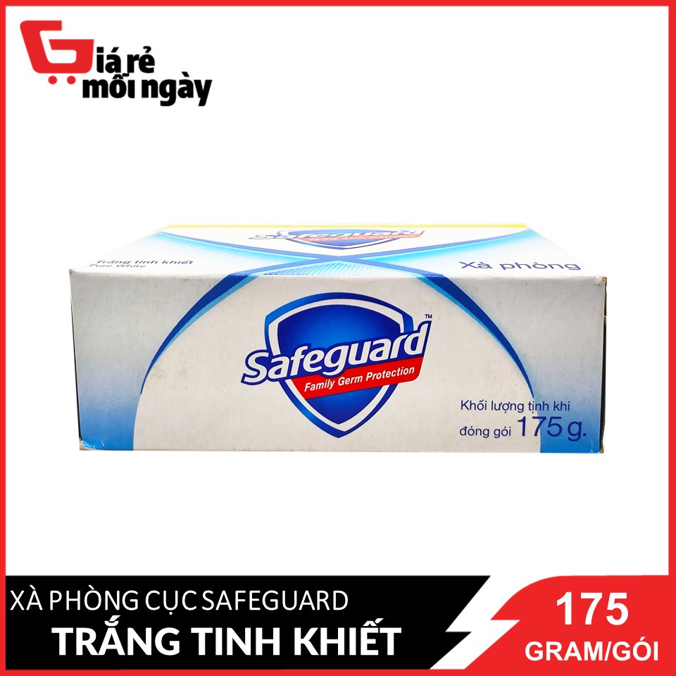 Xà Bông Cục Siêu To SafeGuard Trắng Tinh Khiết 175g