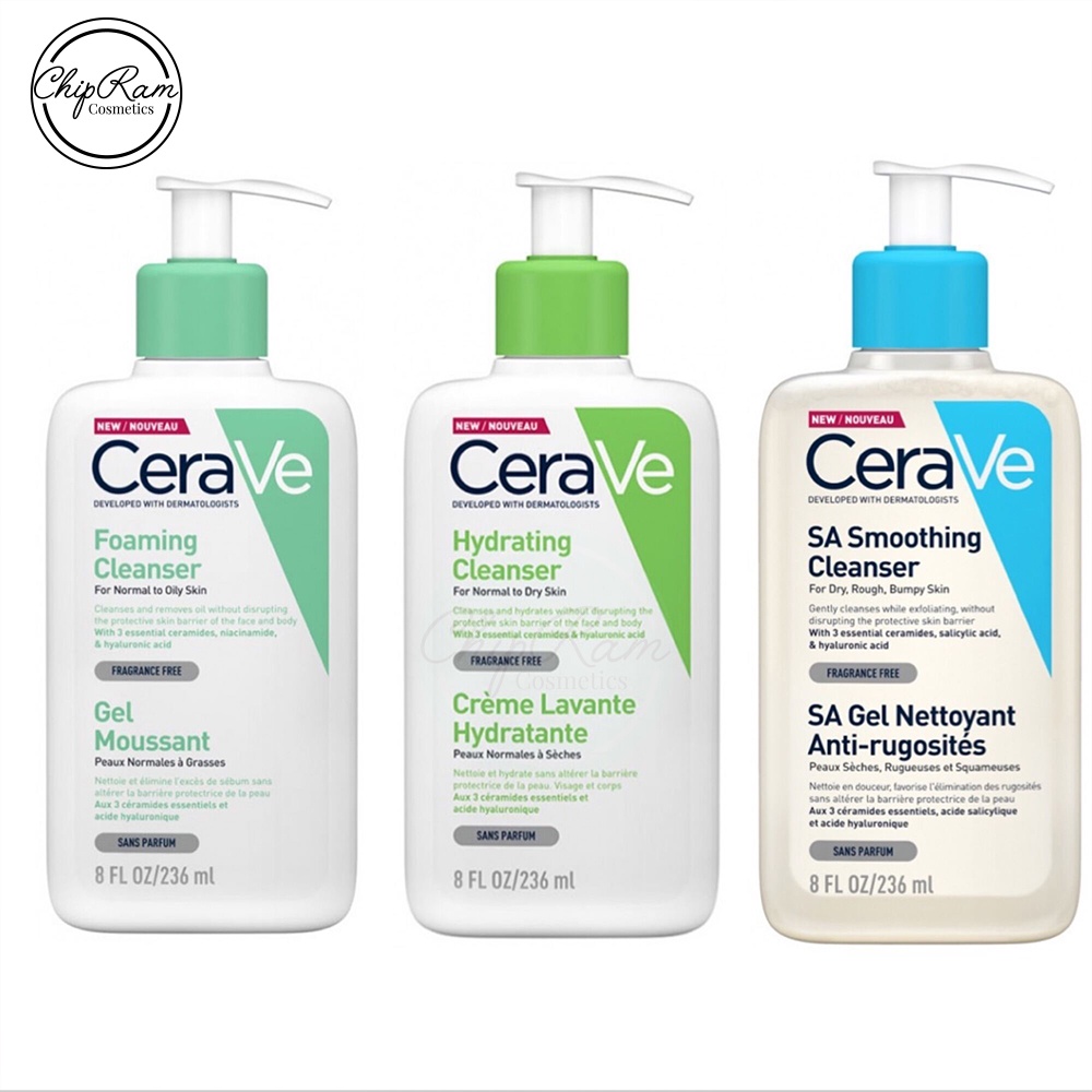 Sữa rửa mặt Cerave làm sạch da dịu nhẹ 236ml-473ml