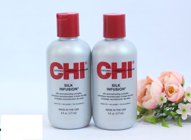 ‌Tinh dầu dưỡng bóng tóc, mềm mượt tóc CHI Silk Infusion 177ml‌ 🇺🇸Made in USA🇺🇸