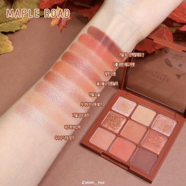Bảng Mắt 9 Ô E.T.U.D.E H.O.U.S.E Maple Road Play Color Eyes