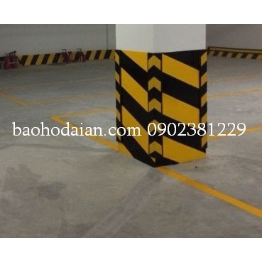 Ốp cột cao su phản quang 800mm*100*10mm