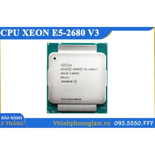 CPU Xeon E5-2670 V3 / E5-2678 V3 / E5-2680 V3 / E5-2683 V3 / E5-2697 V3, Chạy Main Chipset X99 , Socket 2011-V3