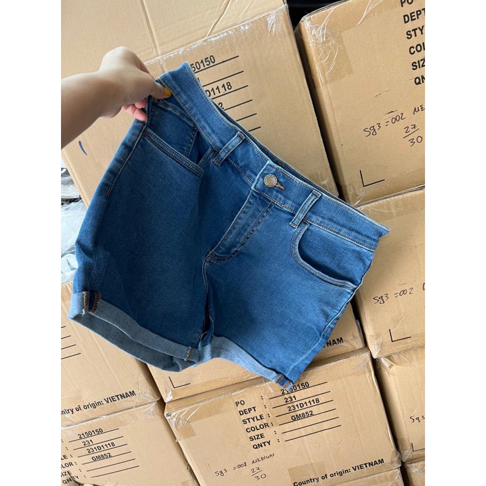 Quần short jeans Xanh