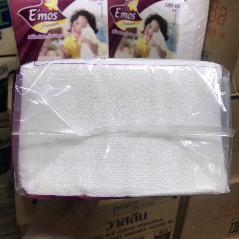 Khăn vuông Emos 100 tờ