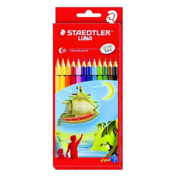 BÚT CHÌ MÀU KHÔ STAEDTLER LUNA HỘP GIẤY 12/24/36/48 MÀU