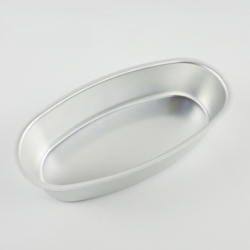 Khay nướng bánh mỳ hoa cúc hình oval nhôm có hai size