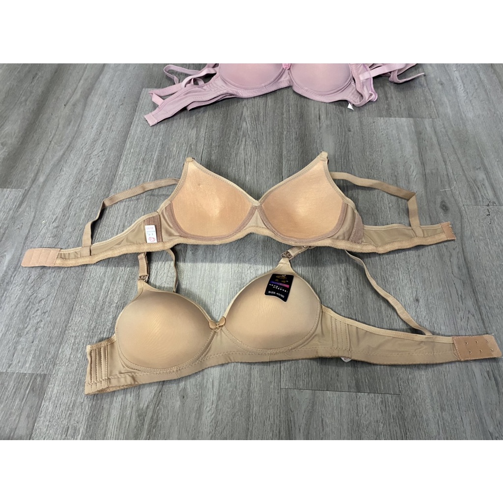 Áo Lót Nữ Không Gọng 526, cúp B cài sau, áo ngực mút ép mỏng mềm mại, thoải mái ms 526