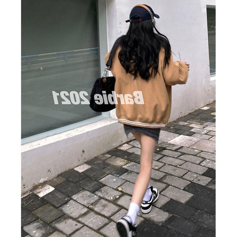 Áo khoác bóng chày vải kaki cỡ lớn thiết kế trẻ trung cá tính | BigBuy360 - bigbuy360.vn