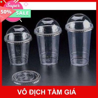 [GIÁ SỈ] 50 ly nhựa 700ml + nắp cầu chất liệu PET - hàng xuất khẩu cực dày dặn
